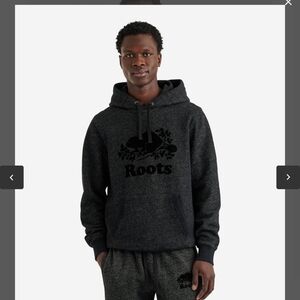 Roots Men's Charcoal Hoodie